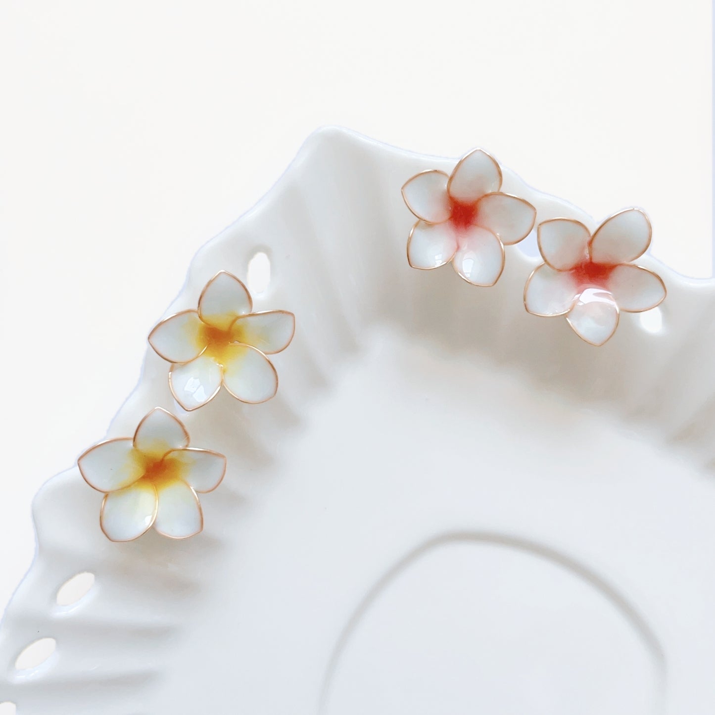 Frangipani Stud Earrings