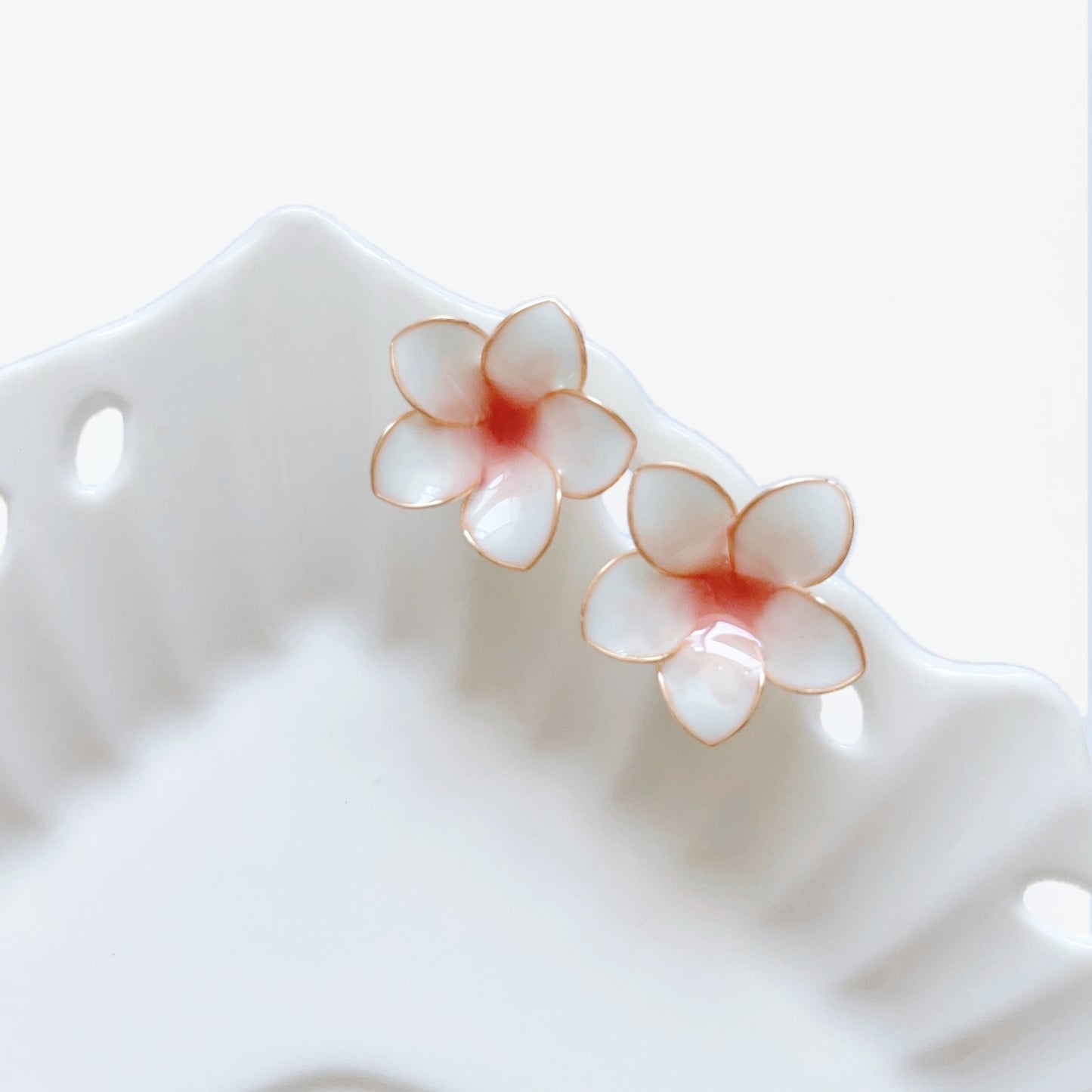 Frangipani Stud Earrings