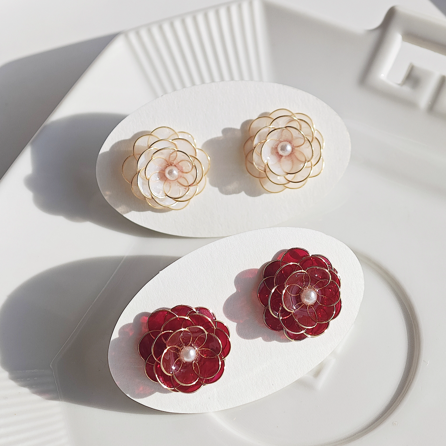 Camellia Stud Earrings