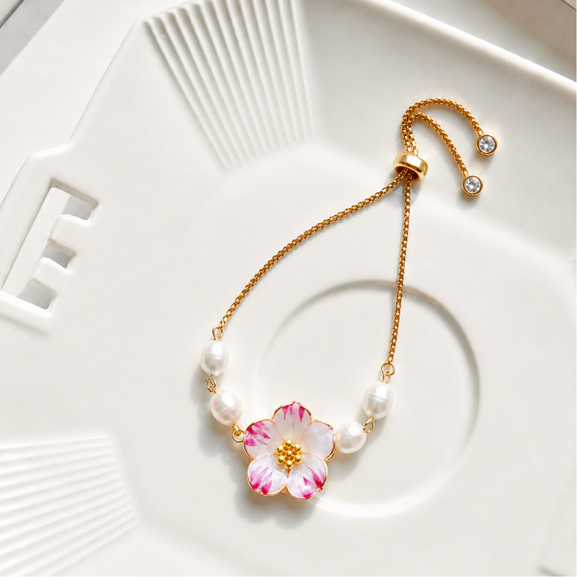 Japanese Camellia Bracelet