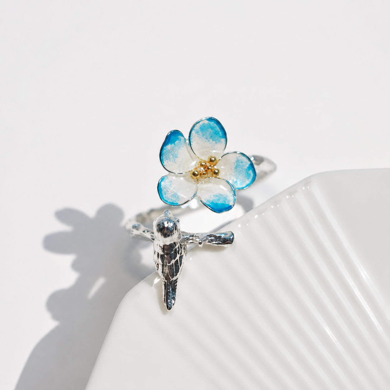 Flower and Bird Ring