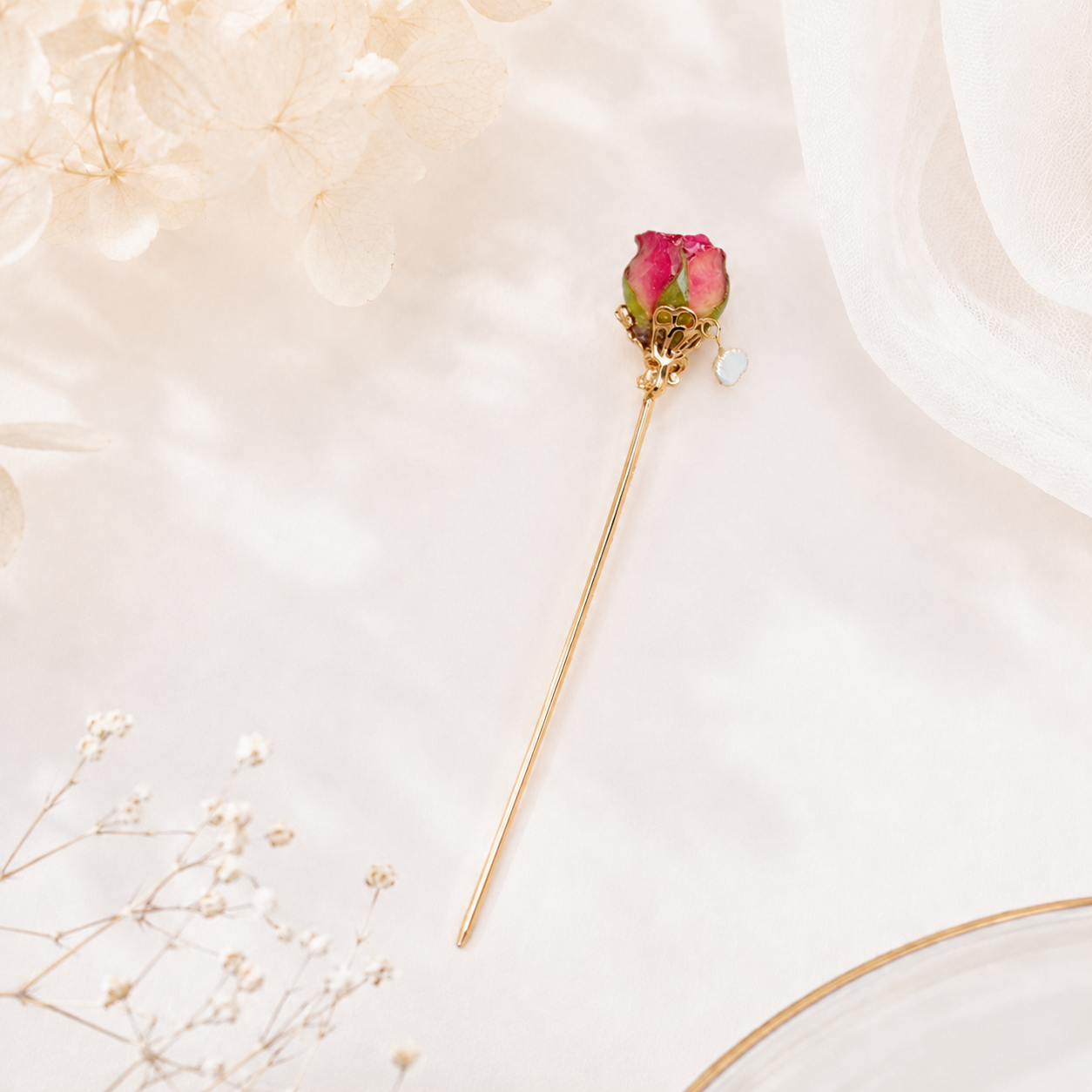 Classic Rose Hairpin