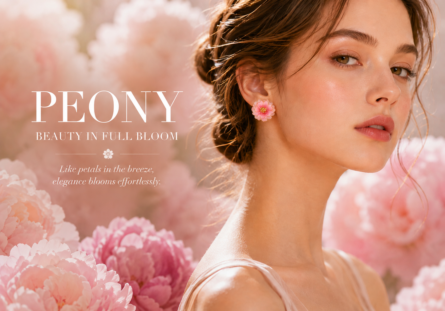 Peony Stud Earrings
