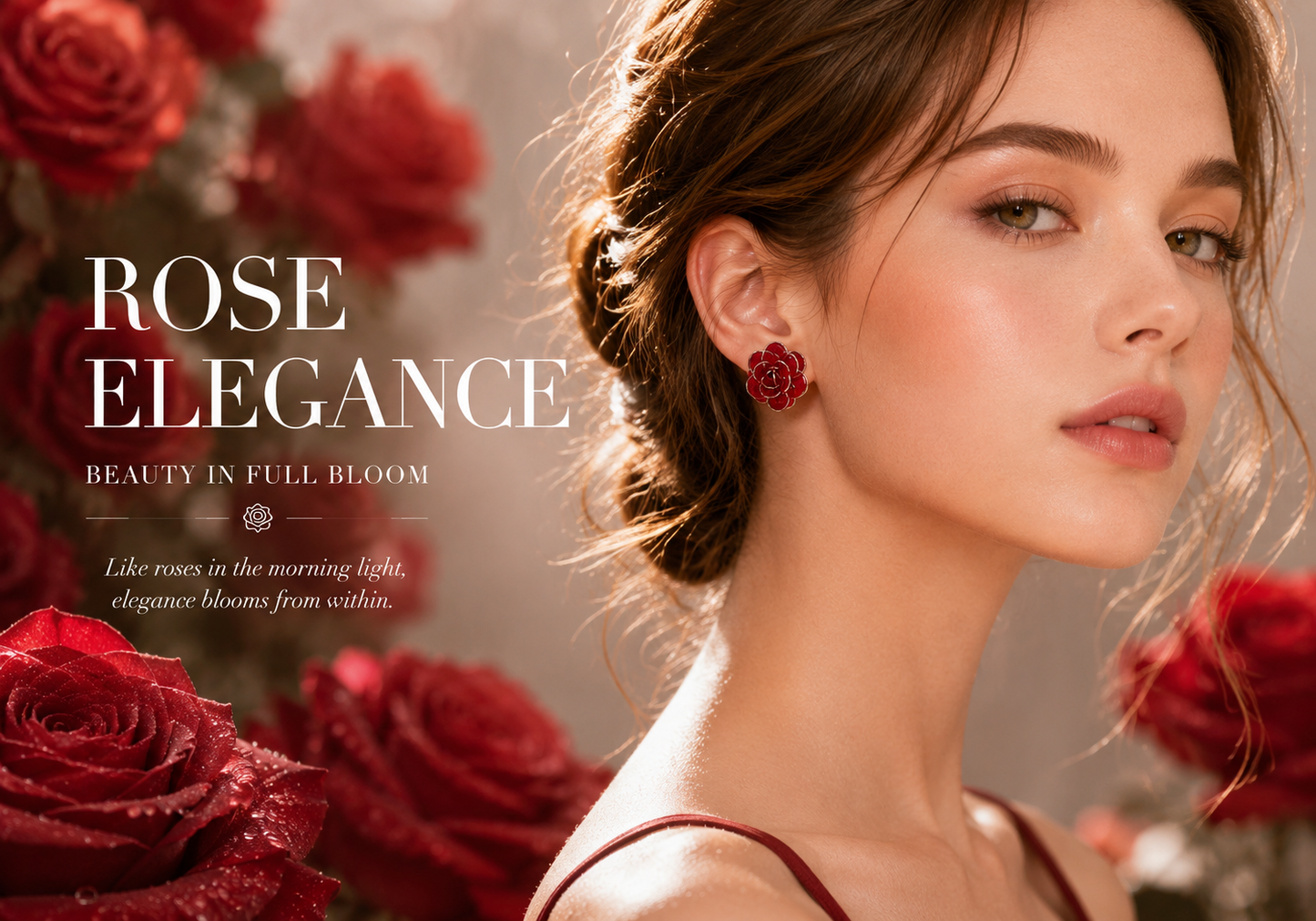 Rose Stud Earrings