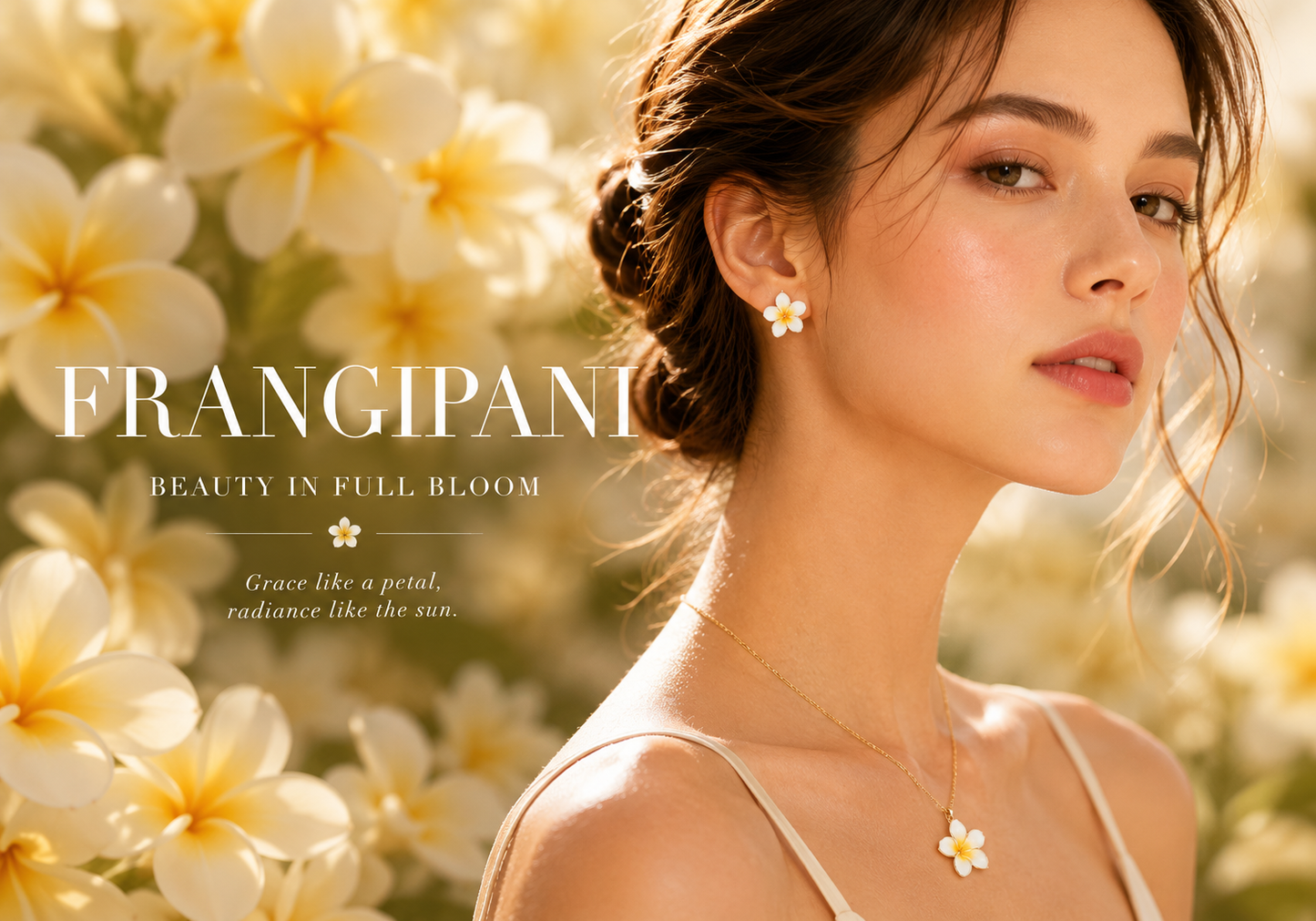 Frangipani Stud Earrings