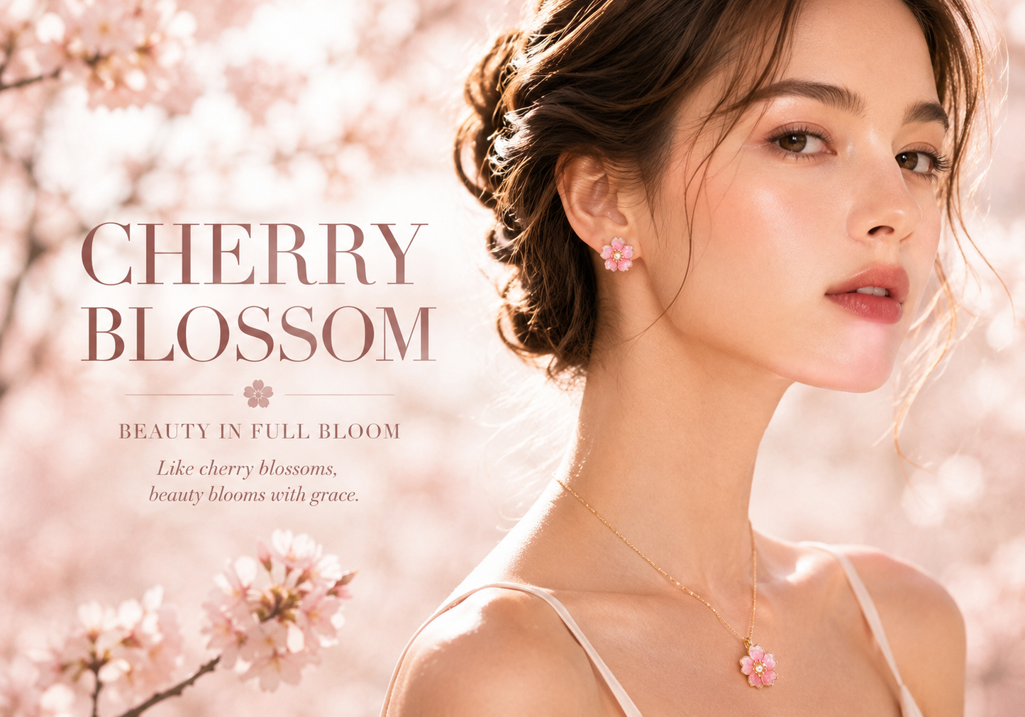 Cherry Blossom Stud Earrings