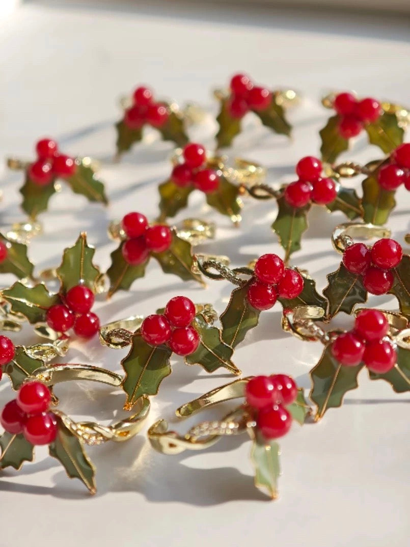 Christmas Holly Ring (Holiday Edition)