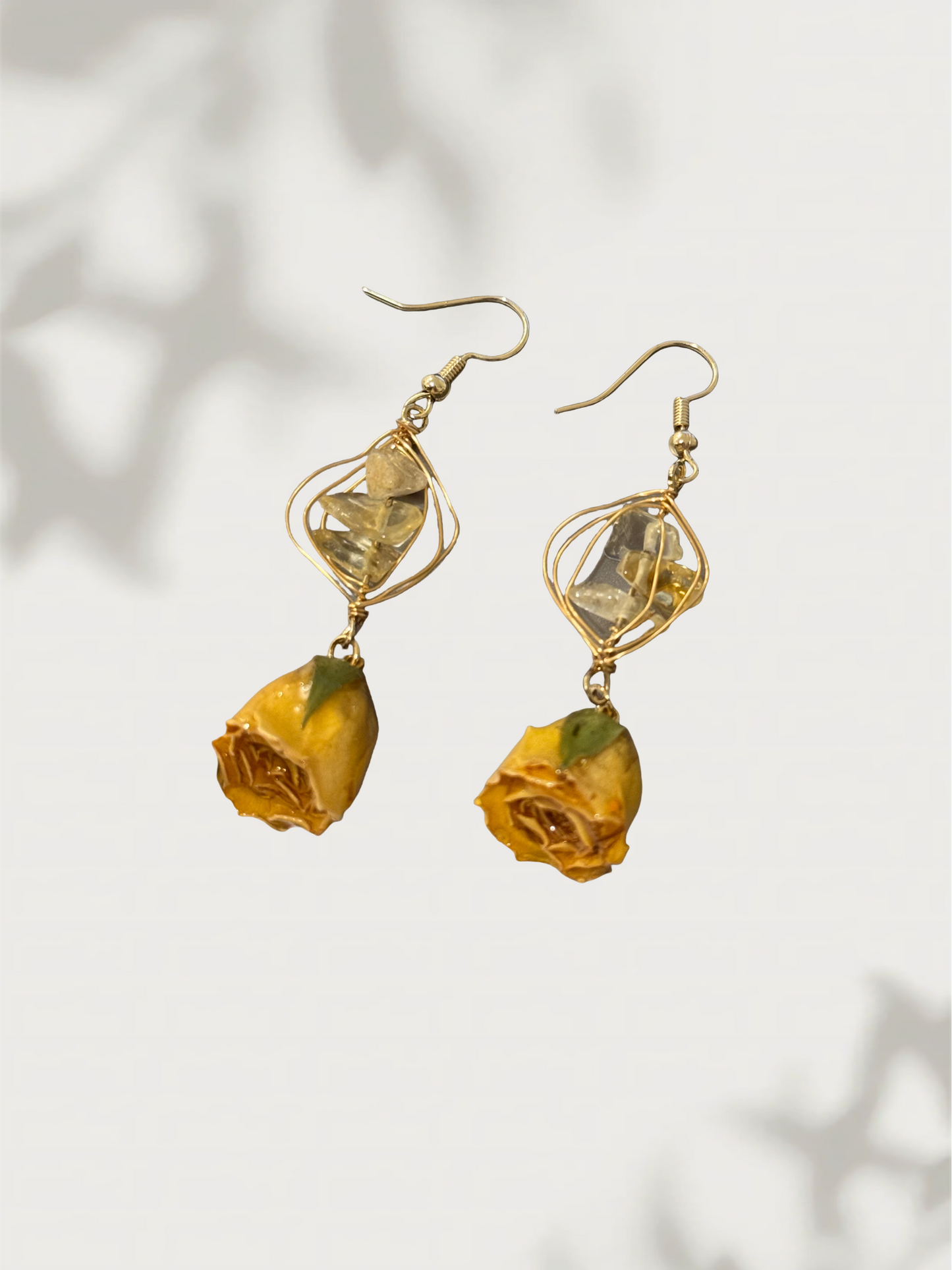 Crystal Rose Earrings