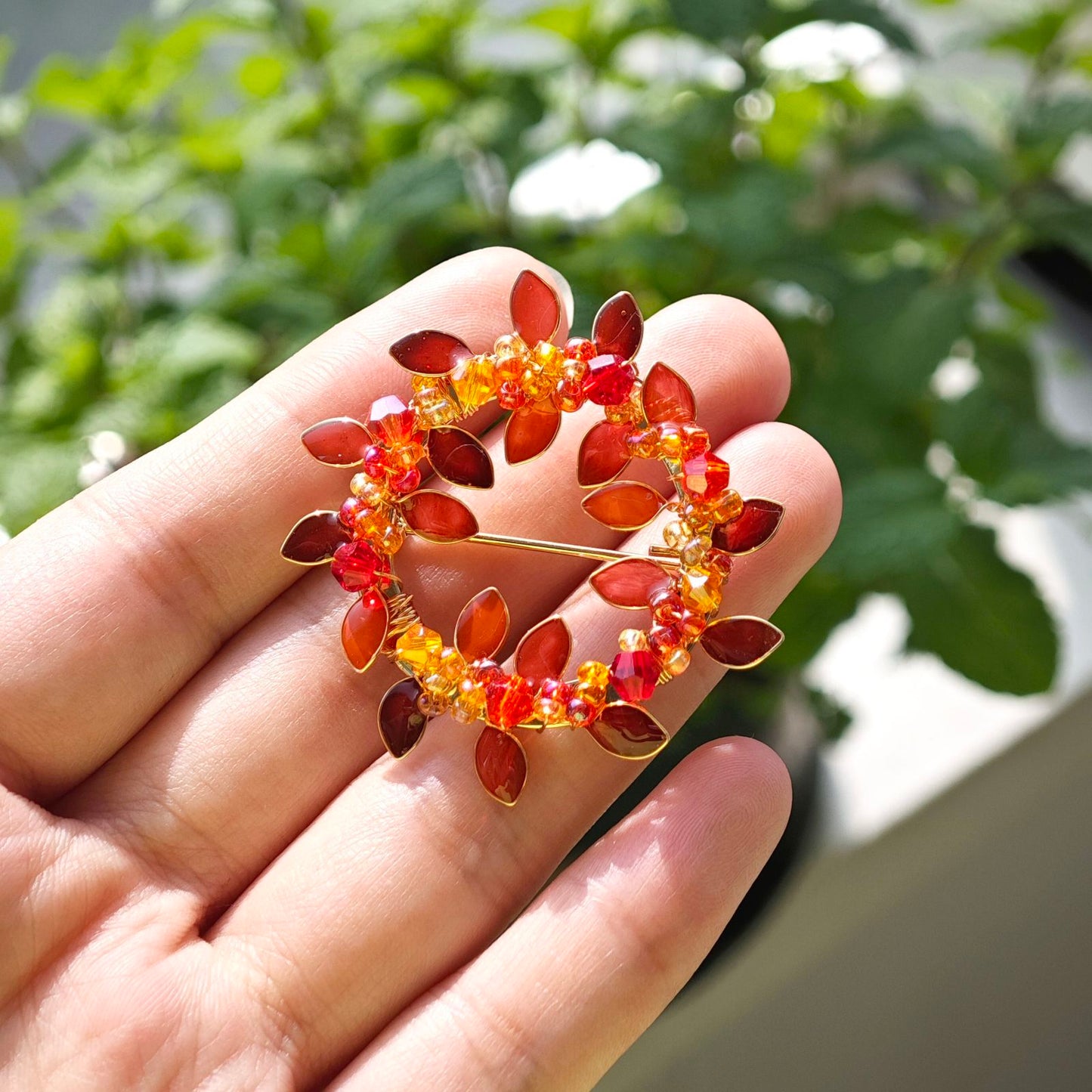 Christmas Wreath Pin (Holiday Edition)