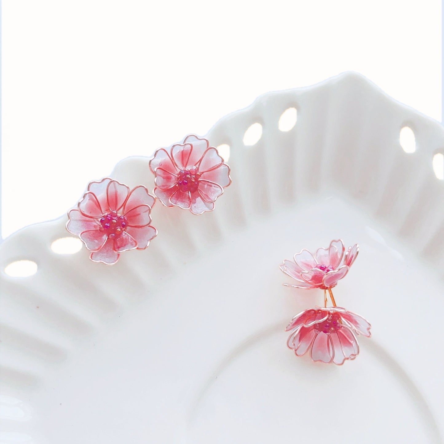 Yaezakura Stud Earrings