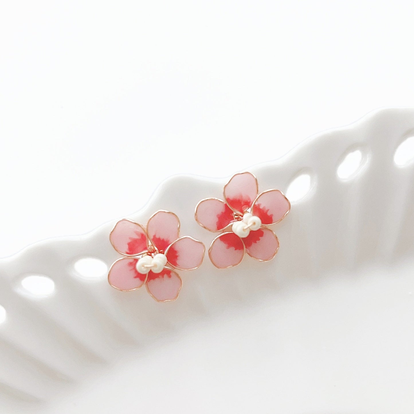 Hibiscus Stud Earrings