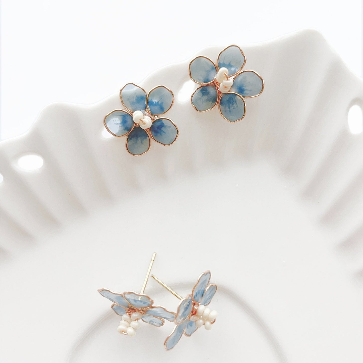 Hibiscus Stud Earrings