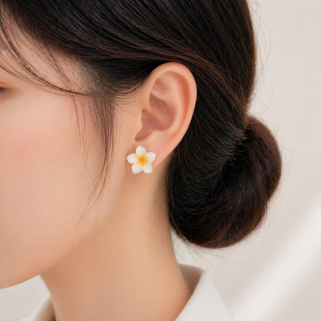 Frangipani Stud Earrings