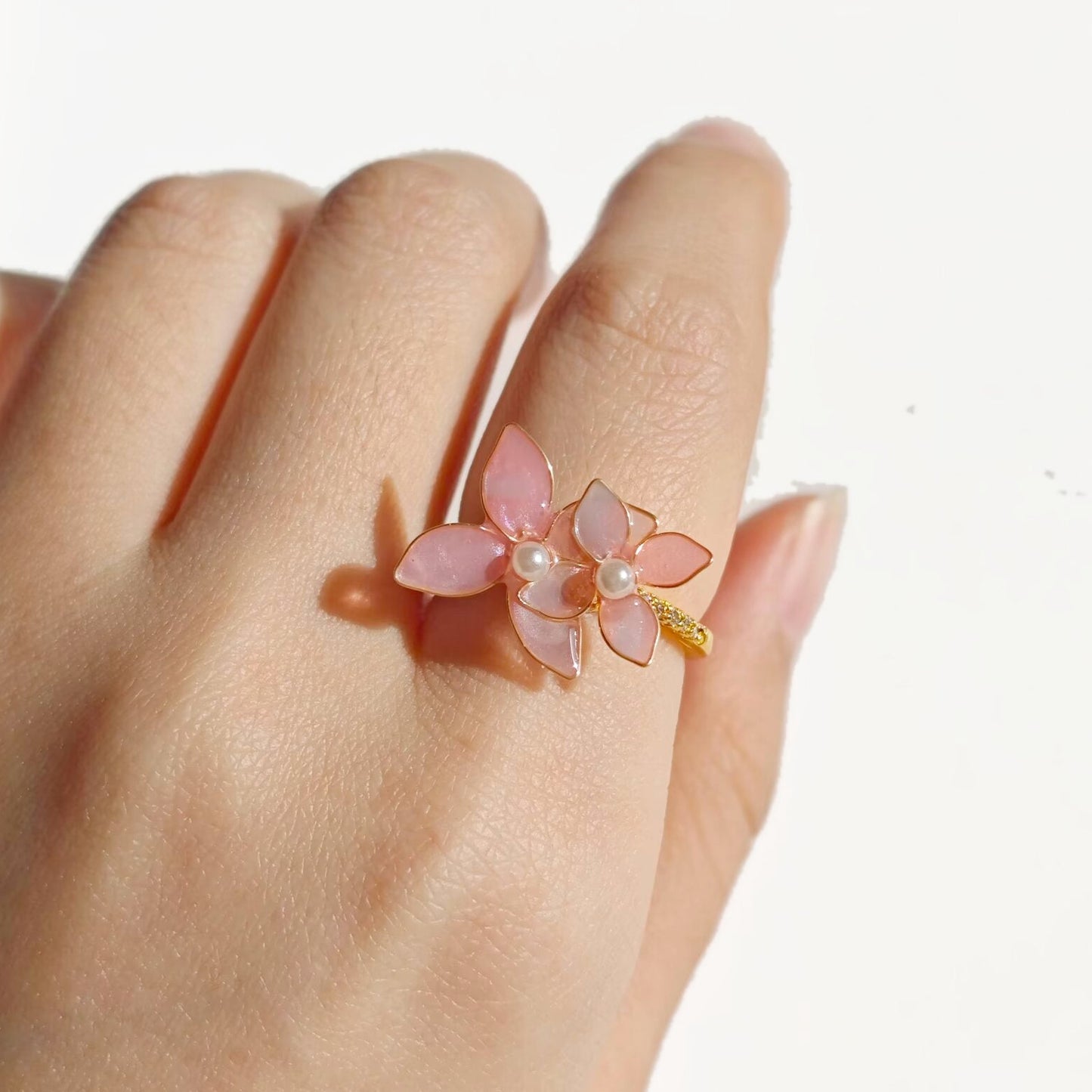 Hydrangea Petals Ring