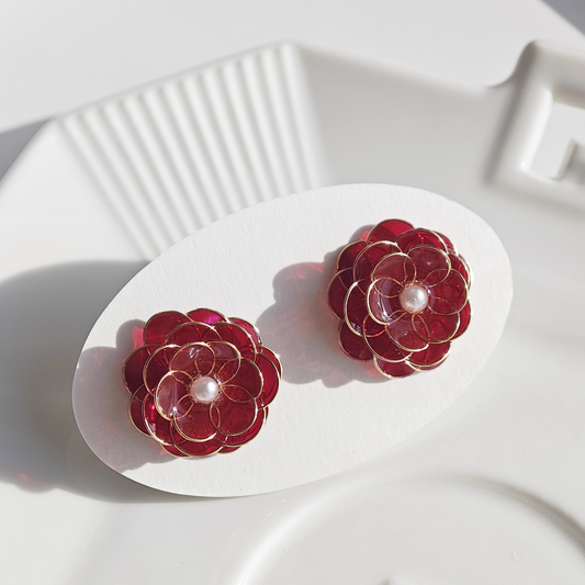 Camellia Stud Earrings