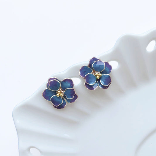 Hibiscus Stud Earrings