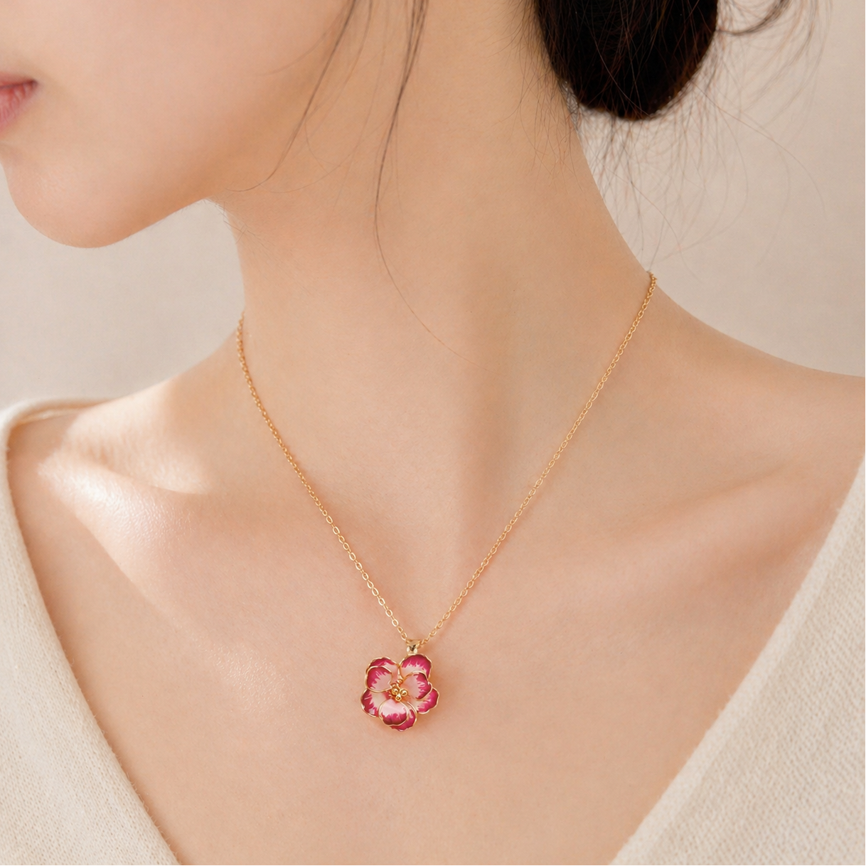 Hibiscus Necklace