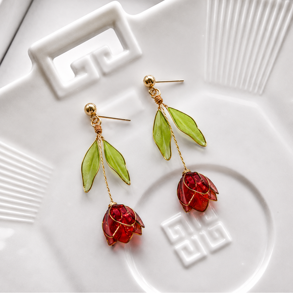 Tulip Upside Down Earrings