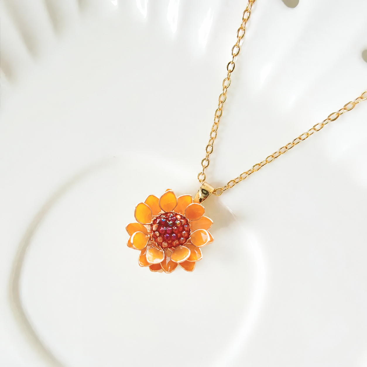 Sunflower Necklace