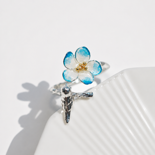Flower and Bird Ring