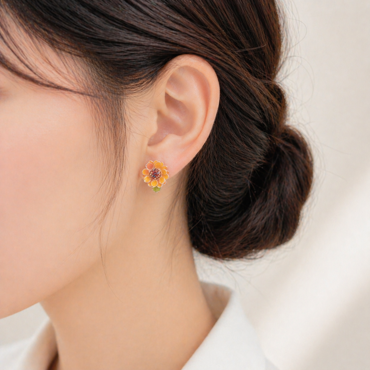 Sunflower Stud Earrings