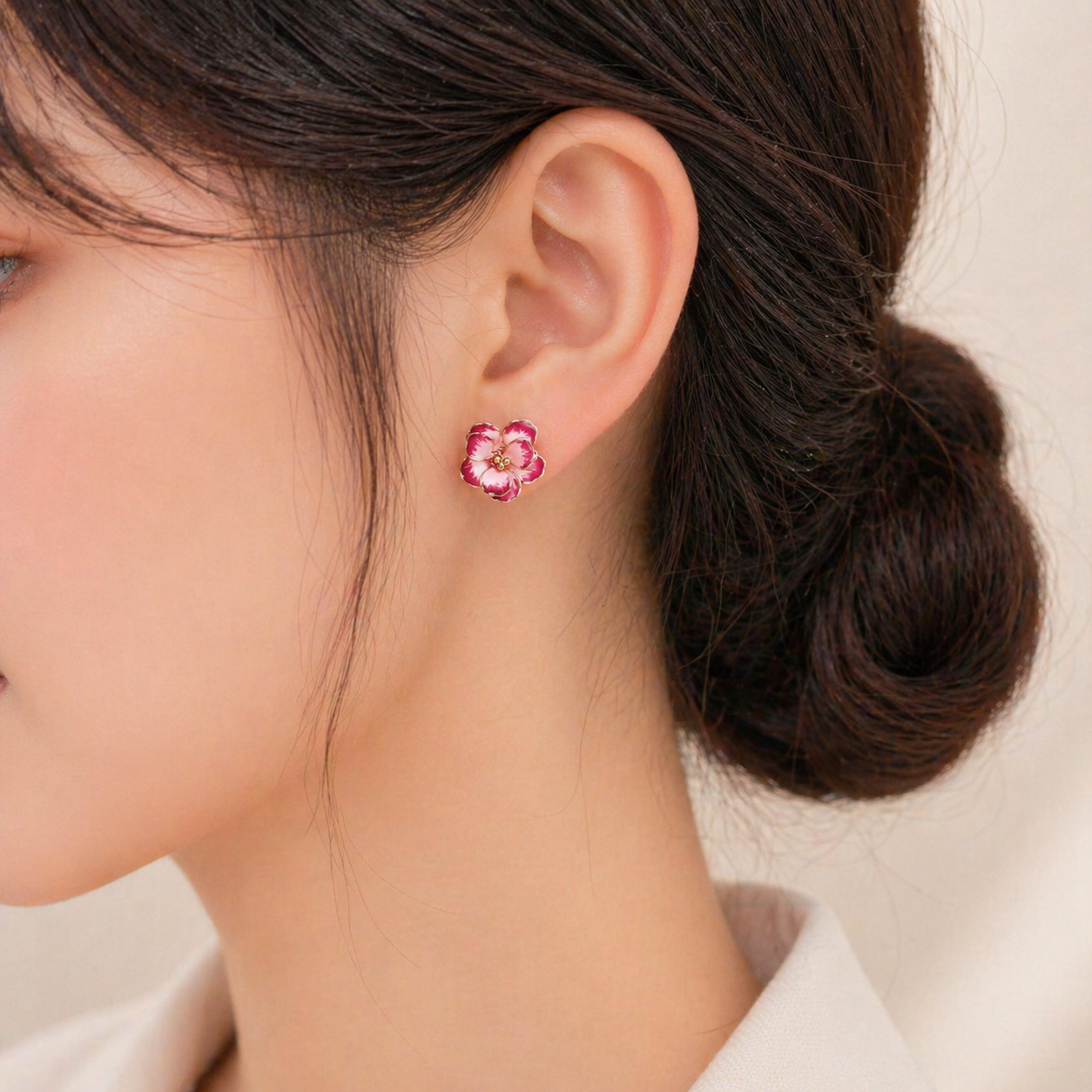 Hibiscus Stud Earrings