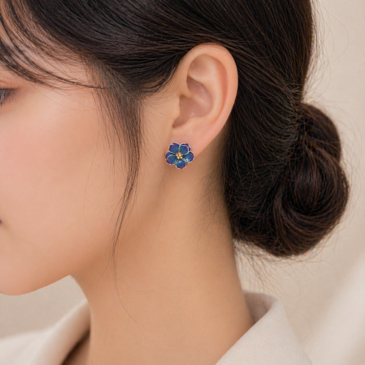 Hibiscus Stud Earrings