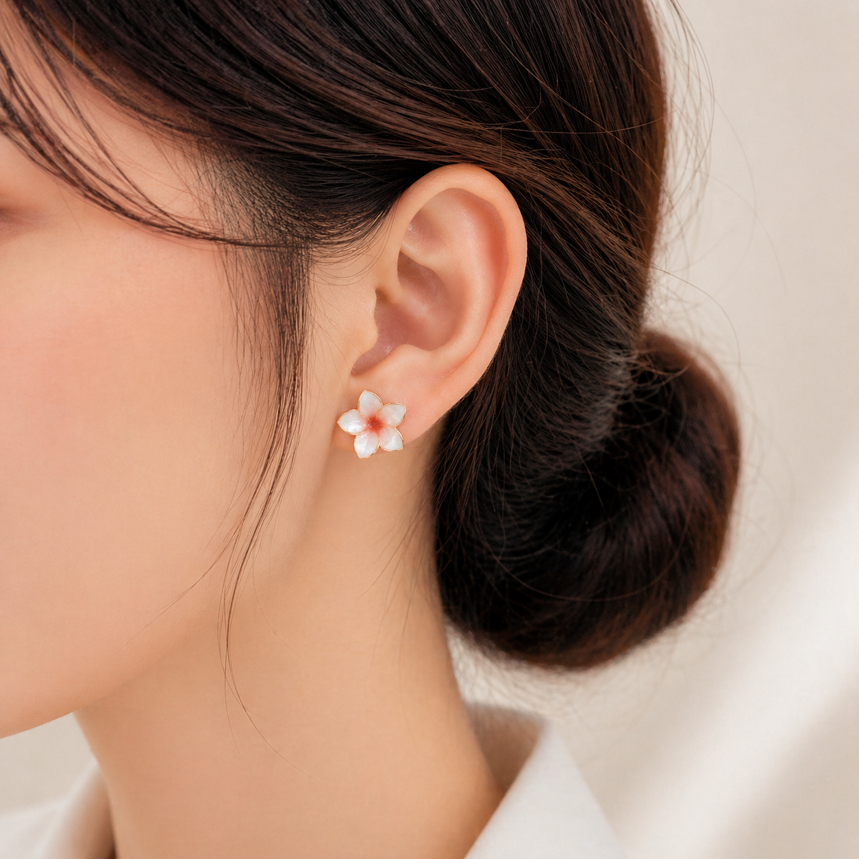 Frangipani Stud Earrings