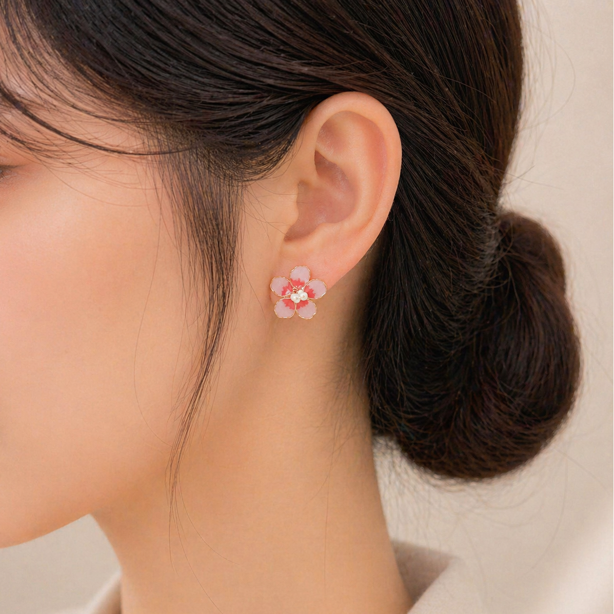 Hibiscus Stud Earrings