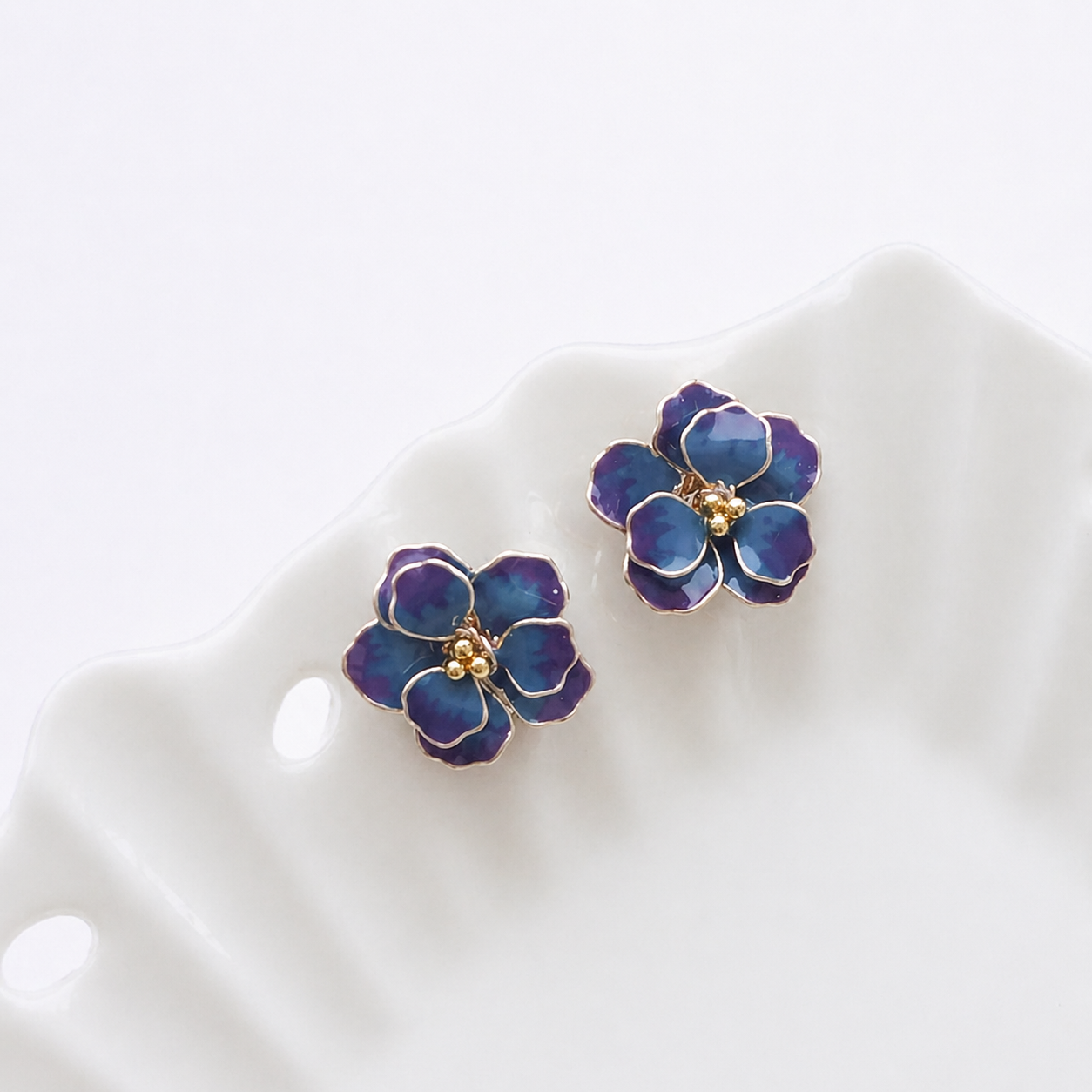 Hibiscus Stud Earrings