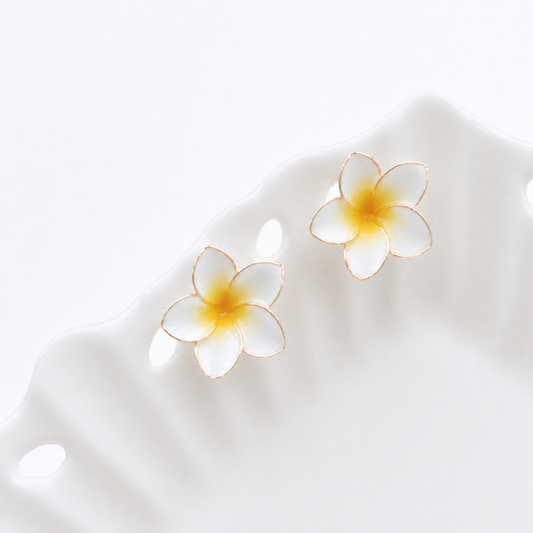 Frangipani Stud Earrings
