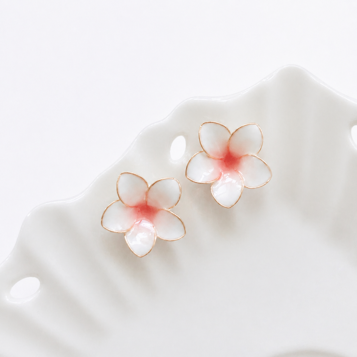 Frangipani Stud Earrings