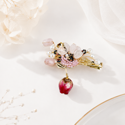 Yuna Rose Hair Clip