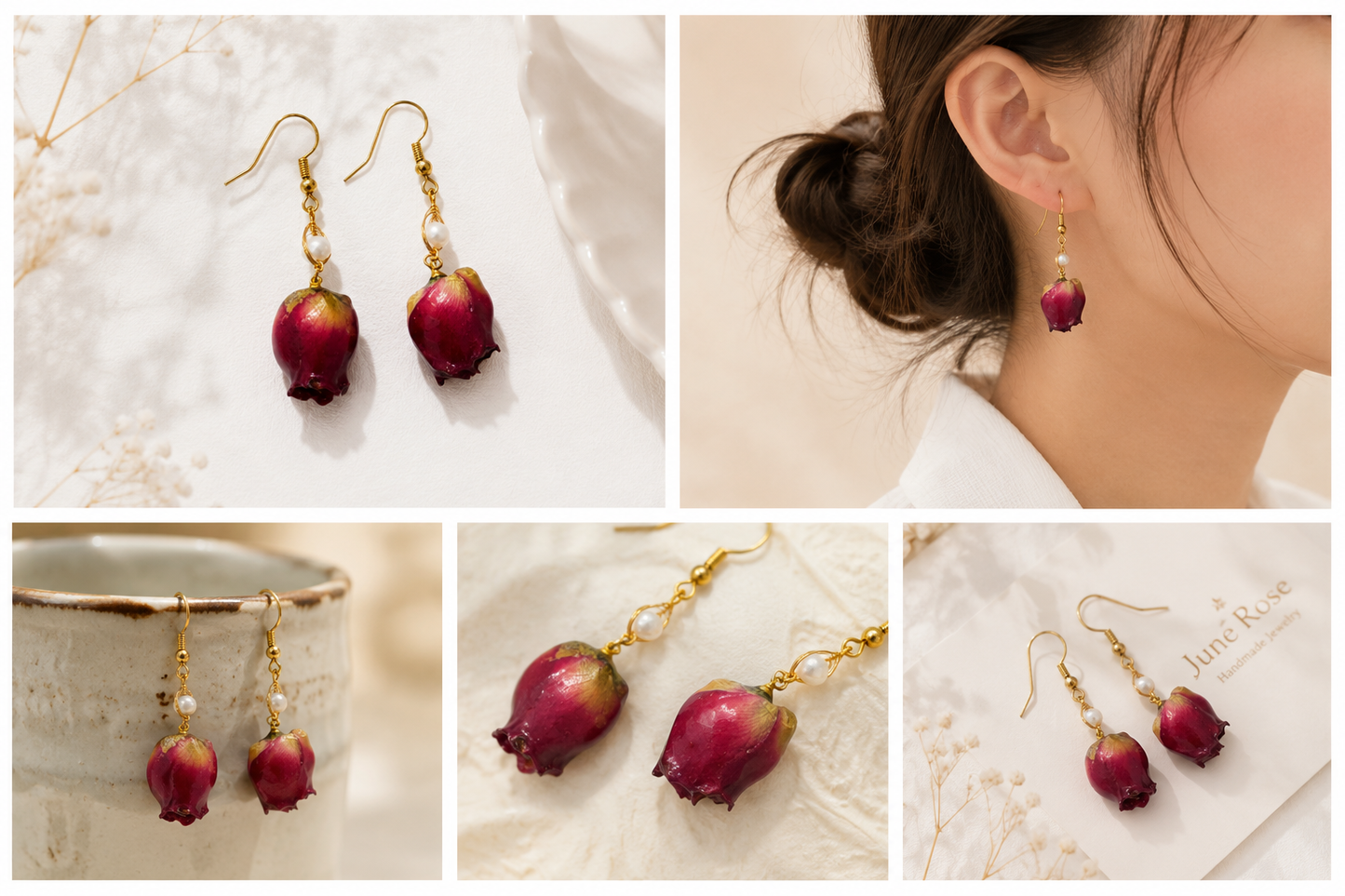 Grace Rose Earrings