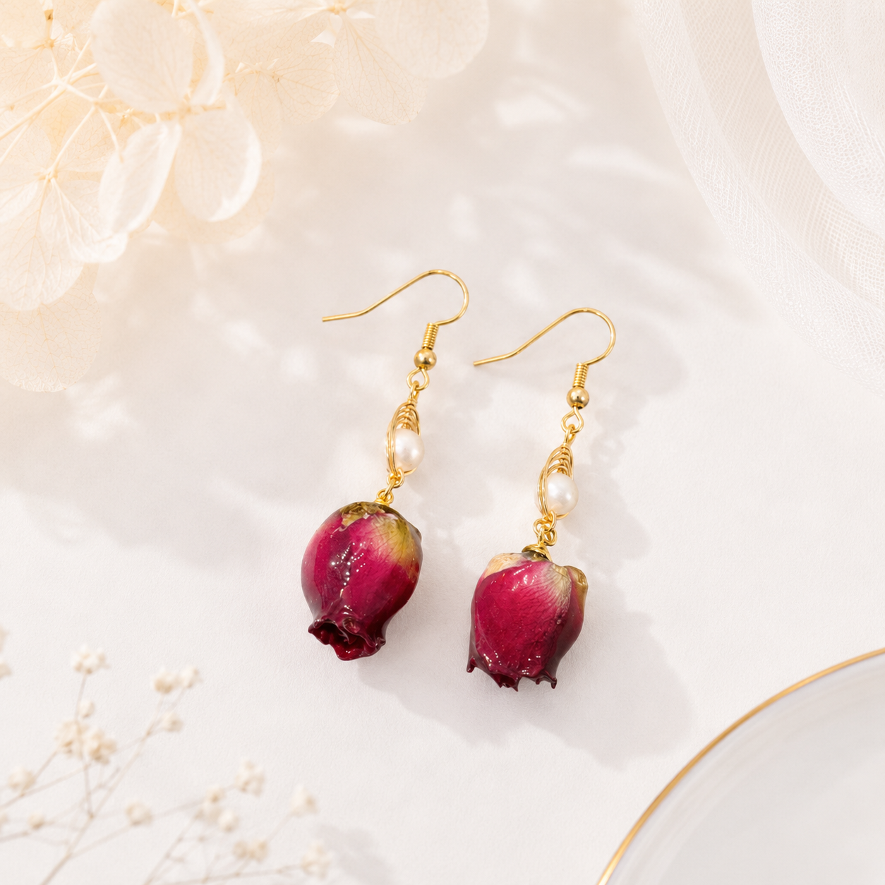 Grace Rose Earrings