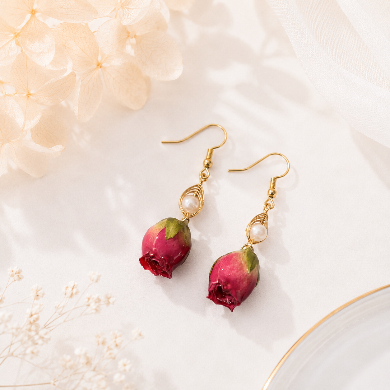 Grace Rose Earrings