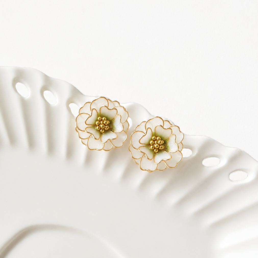 Peony Stud Earrings