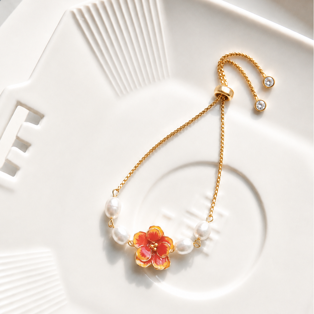 Hibiscus Flower Bracelet