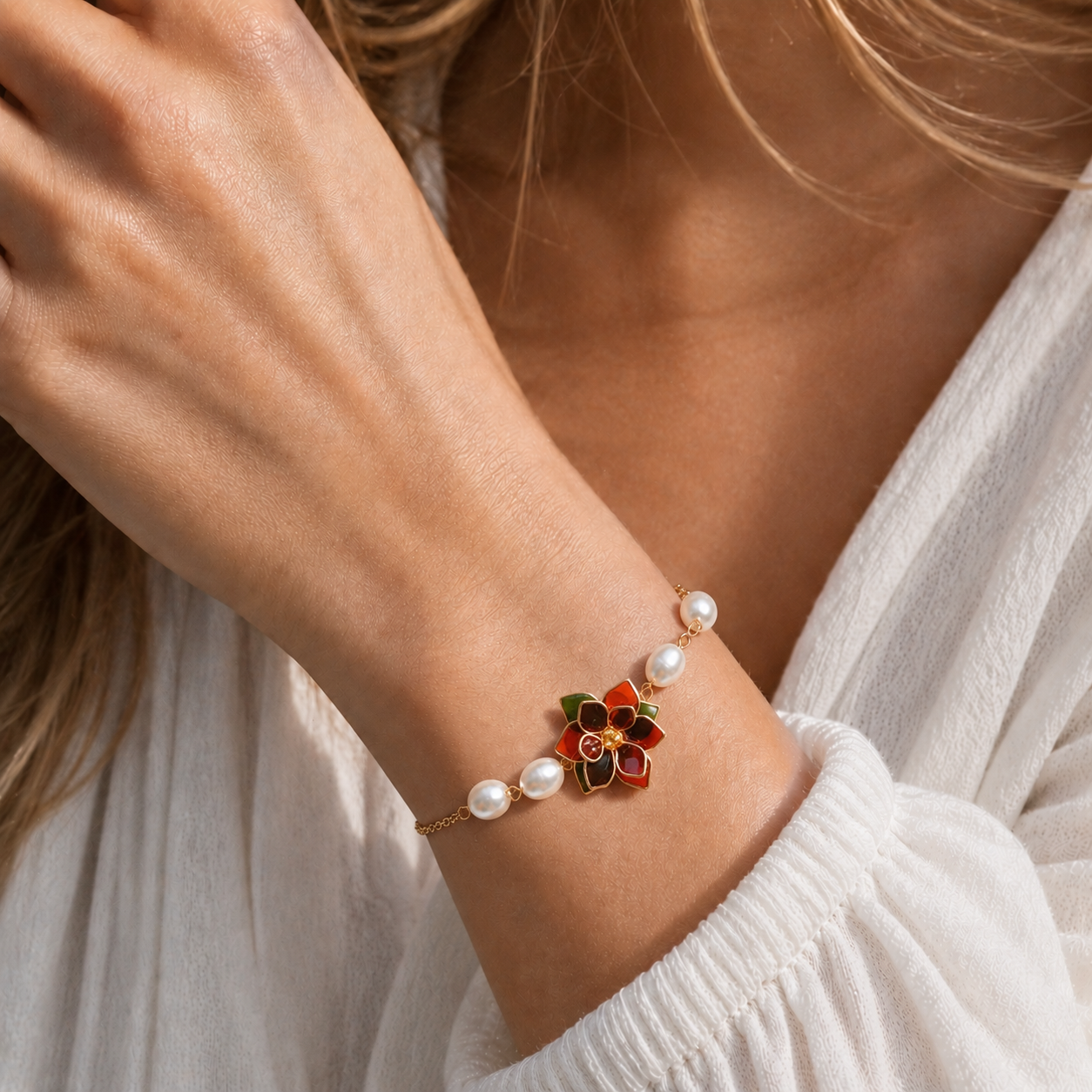 Poinsettia Bracelet