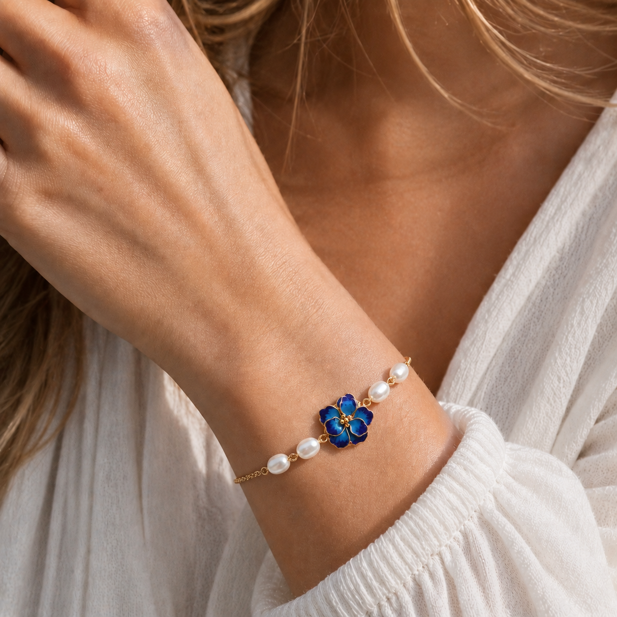 Hibiscus Flower Bracelet