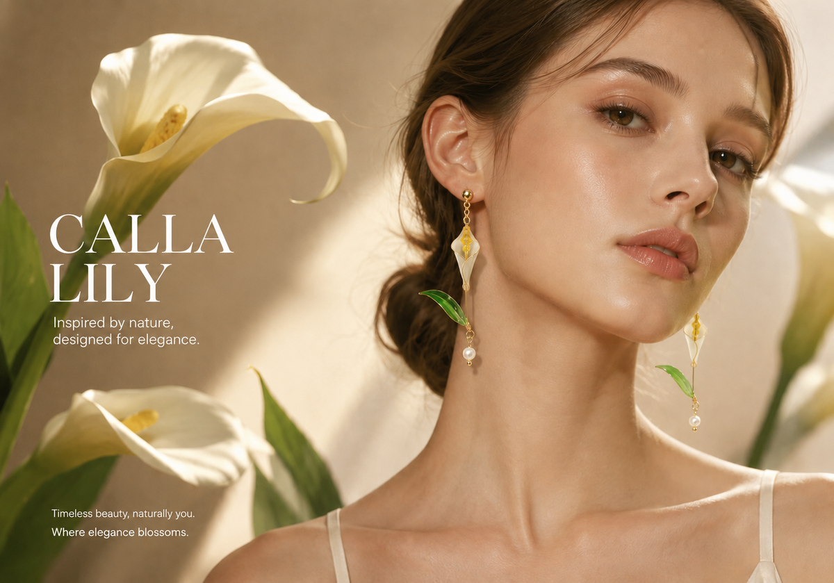 Calla lily Earrings