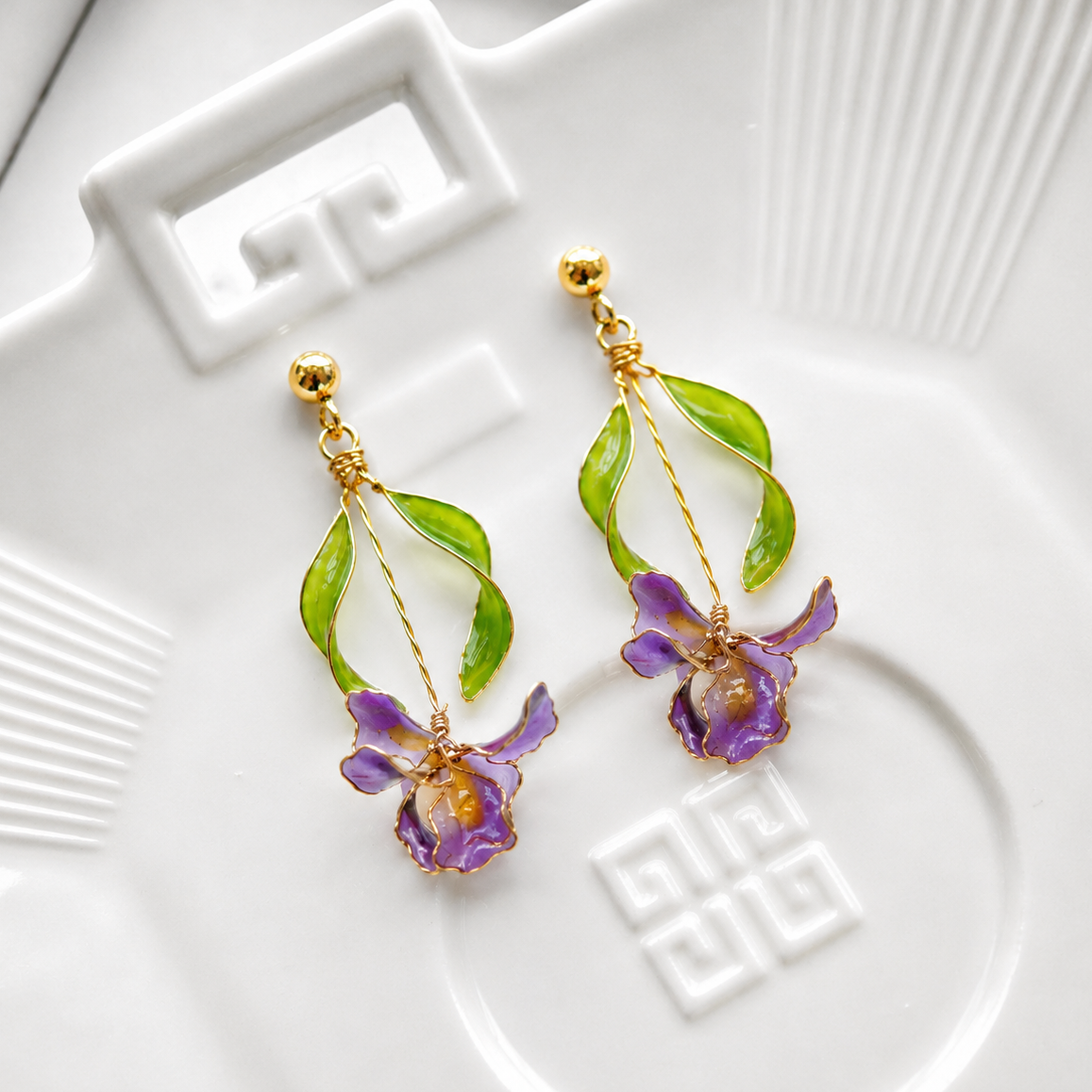 Iris Earrings