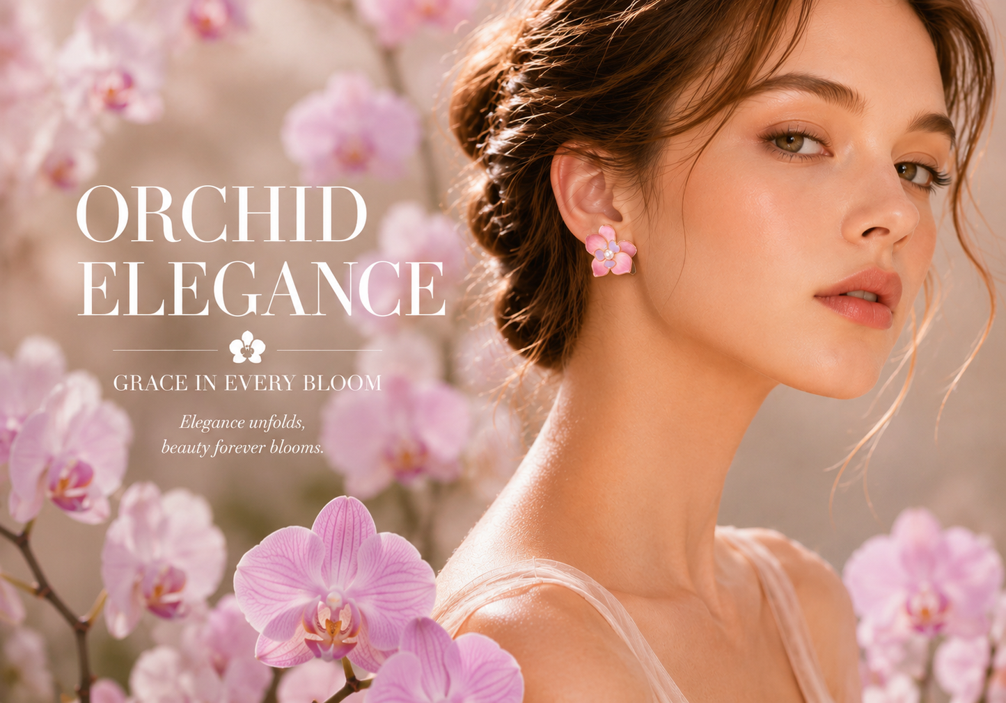 Orchid Stud Earrings