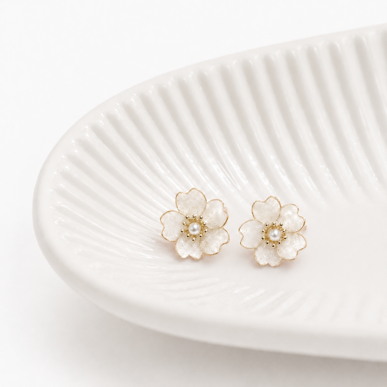 Cherry Blossom Stud Earrings