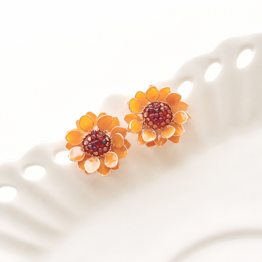Sunflower Stud Earrings