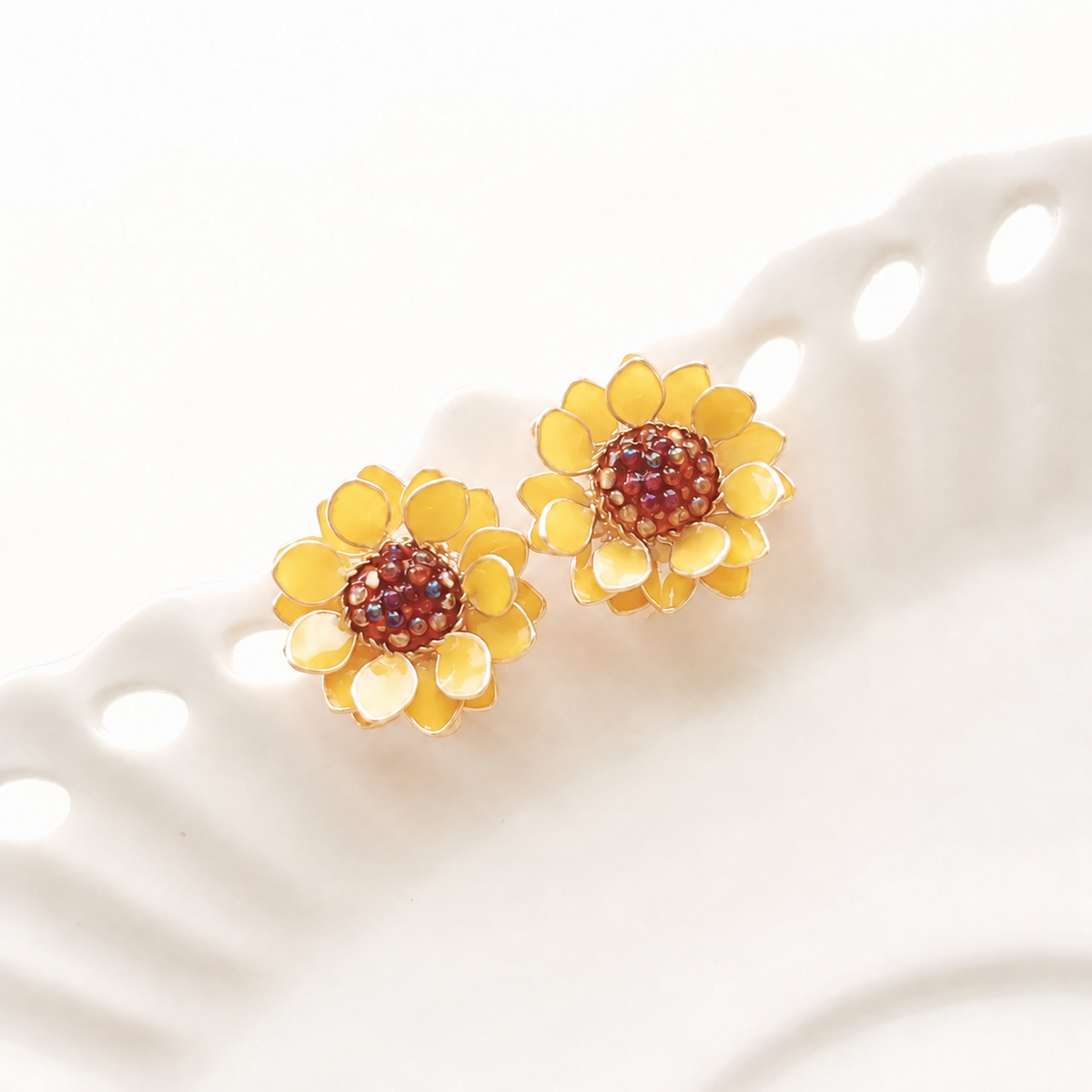 Sunflower Stud Earrings