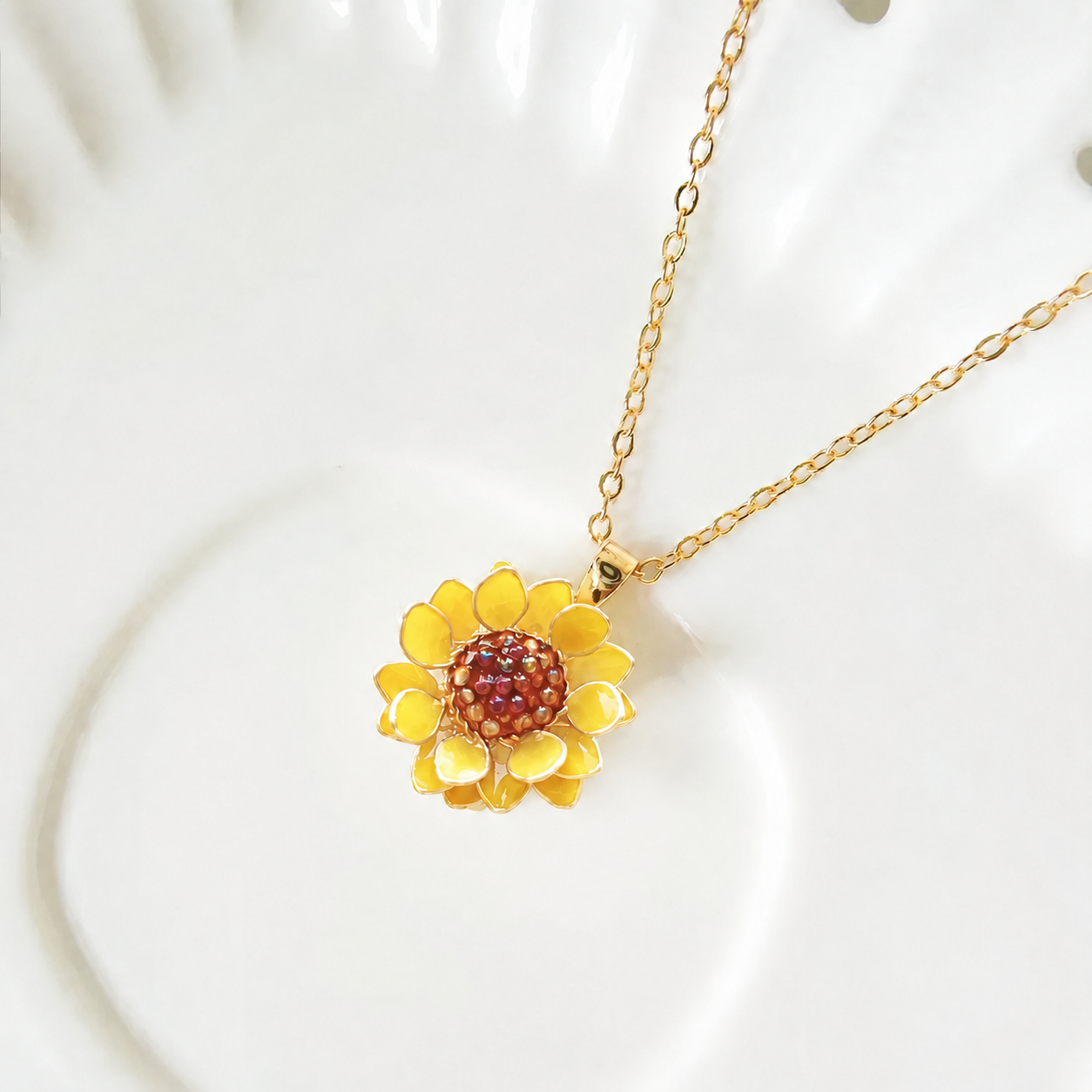 Sunflower Necklace