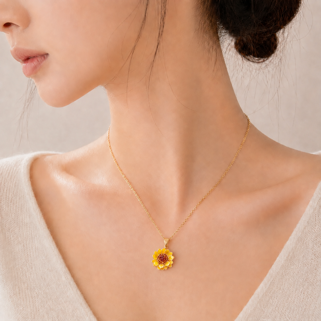 Sunflower Necklace
