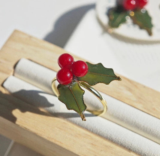Christmas Holly Ring (Holiday Edition)