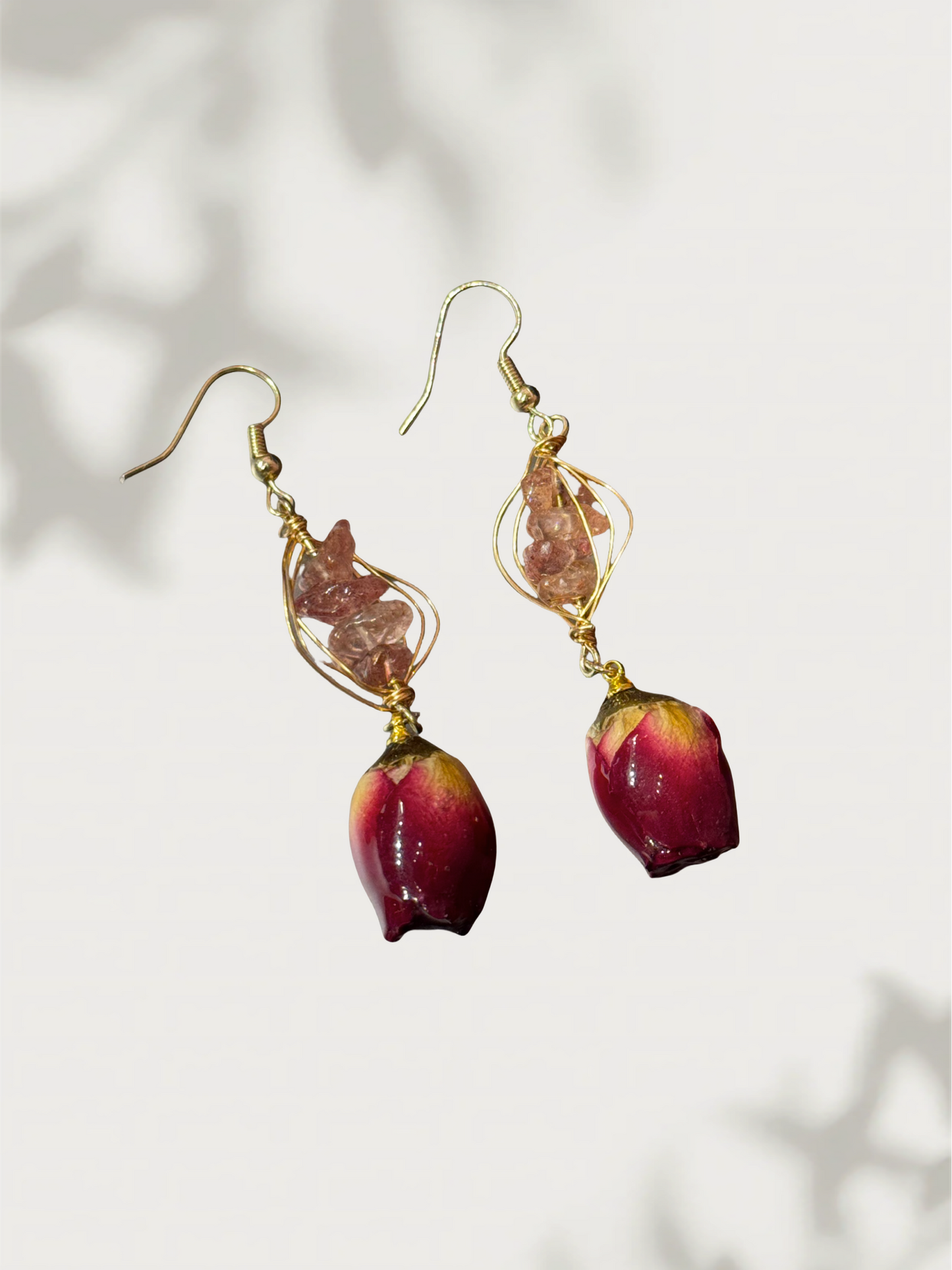 Crystal Rose Earrings